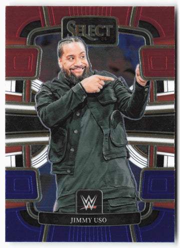 
2024 Panini Select WWE #76 Jimmy Uso Red and Blue