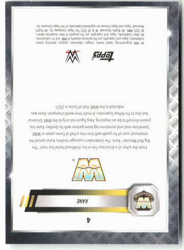 
2025 Topps Chrome WWE #4 Kane