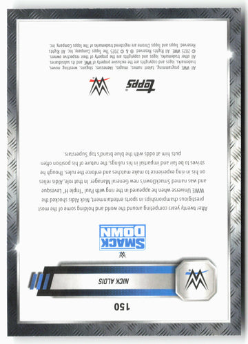
2025 Topps Chrome WWE #150 Nick Aldis