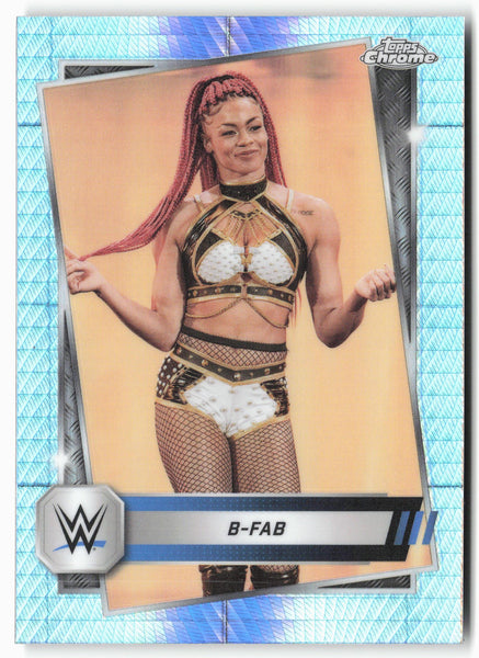 2025 Topps Chrome WWE #67 B-Fab Prism Refractor