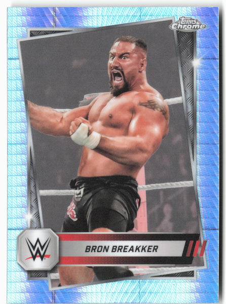 2025 Topps Chrome WWE #198 Bron Breakker Prism Refractor