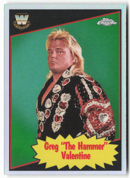 2025 Topps Chrome WWE #85TL-GV Greg “The Hammer” Valentine 1985 Refractor