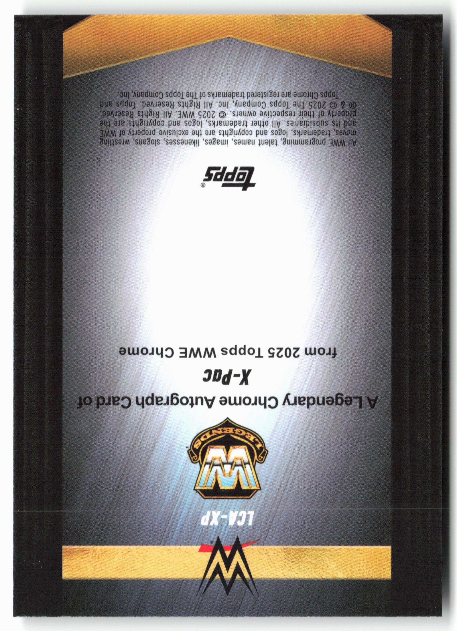 2025 Topps Chrome WWE #LCA-XP X-Pac Legendary Autographs