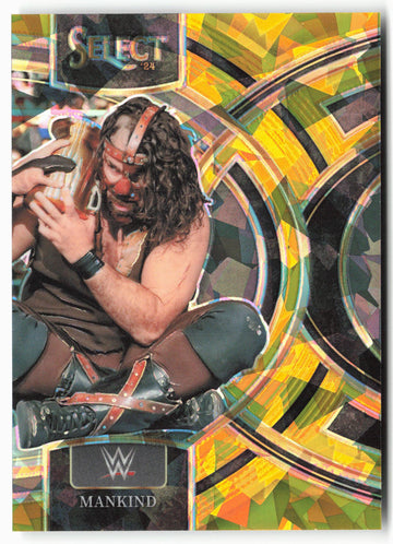 
2024 Panini Select WWE #102 Mankind Gold Ice Prizms