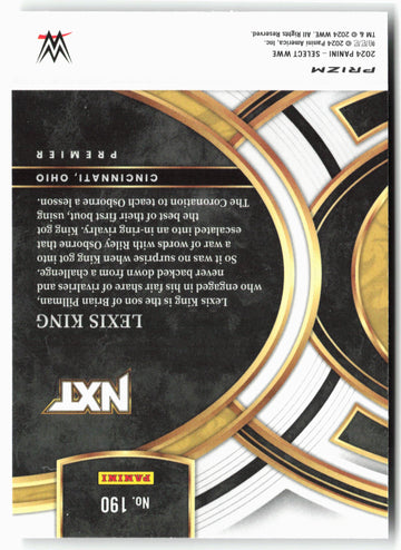 
2024 Panini Select WWE #190 Lexis King Silver Prizms