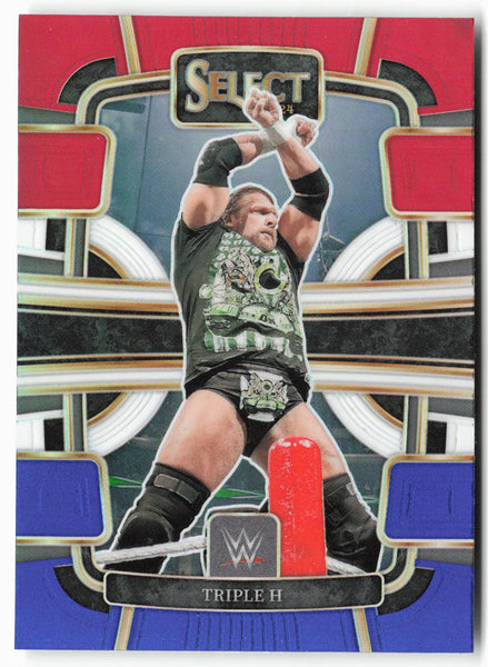 2024 Panini Select WWE #85 Triple H Red and Blue Prizms