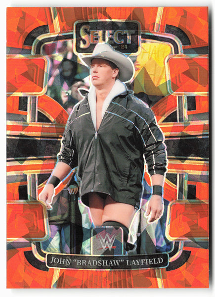 2024 Panini Select WWE #3 John "Bradshaw" Layfield Orange Ice Prizms