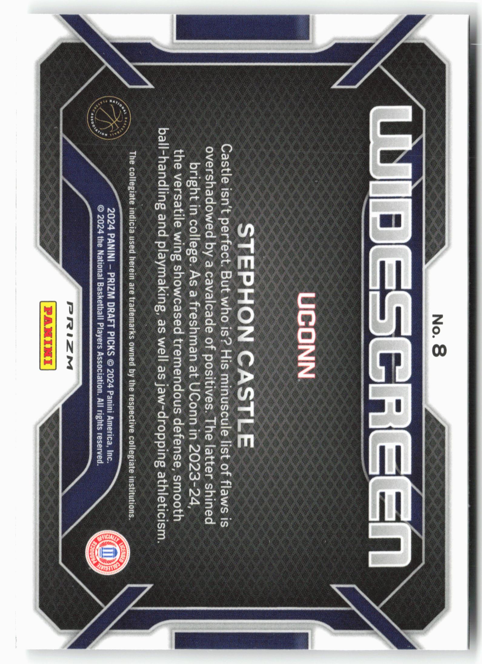 2024 Panini Prizm Draft Picks #8 Stephon Castle Widescreen Silver Prizms