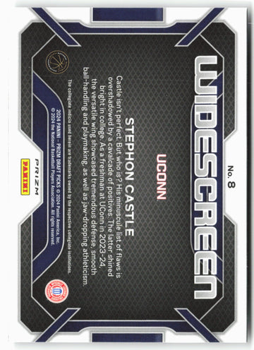
2024 Panini Prizm Draft Picks #8 Stephon Castle Widescreen Silver Prizms