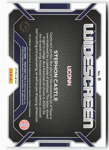 2024 Panini Prizm Draft Picks #8 Stephon Castle Widescreen Silver Prizms