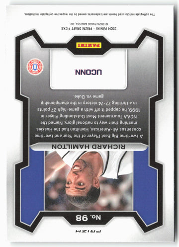 
2024 Panini Prizm Draft Picks #98 Richard Hamilton Silver Prizms