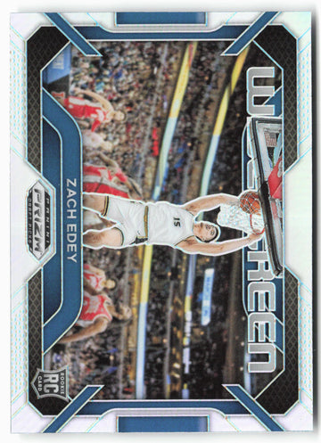 
2024 Panini Prizm Draft Picks #7 Zach Edey Widescreen Silver Prizms