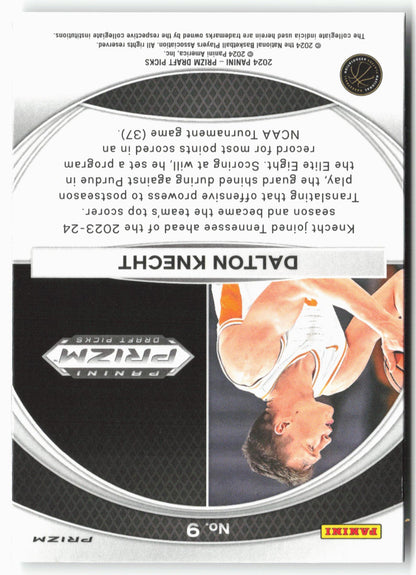 2024 Panini Prizm Draft Picks #9 Dalton Knecht Brilliance Silver Prizms