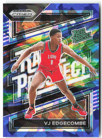 2024 Panini Prizm Draft Picks #17 VJ Edgecombe Rated Prospect Blue Ice /99