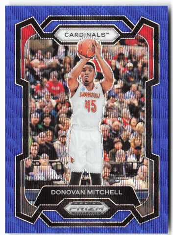 2024 Panini Prizm Draft Picks #75 Donovan Mitchell Blue Wave Prizms