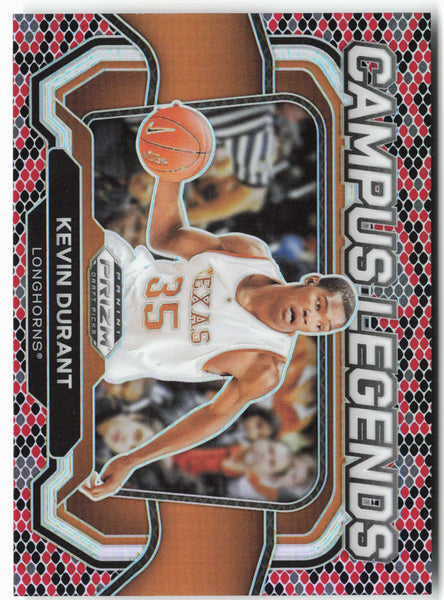 2024 KEVIN DURANT PANINI PRIZM DRAFT PICKS #3 SNAKESKIN CAMPUS LEGEND