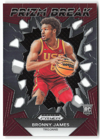 2024 Panini Prizm Draft Picks #20 Bronny James Jr. Prizm Break