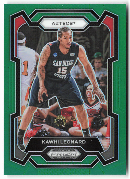 2024 Panini Prizm Draft Picks #87 Kawhi Leonard Green Prizms