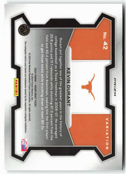 2024 Panini Prizm Draft Picks #42 Kevin Durant Green Prizms