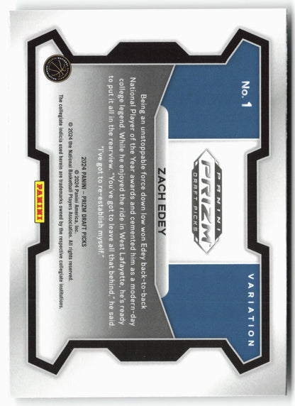 2024 Panini Prizm Draft Picks #1 Zach Edey