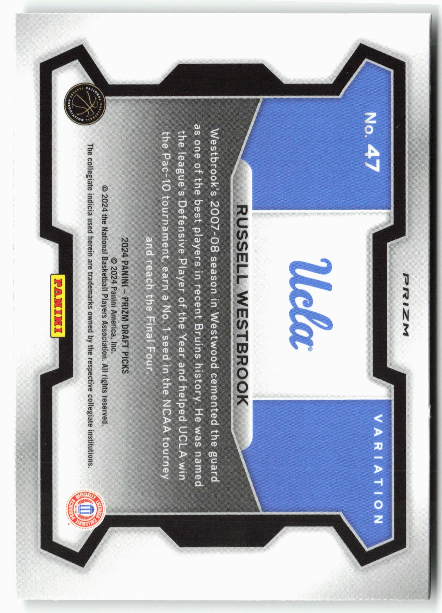 2024 Panini Prizm Draft Picks #47 Russell Westbrook Green Prizms