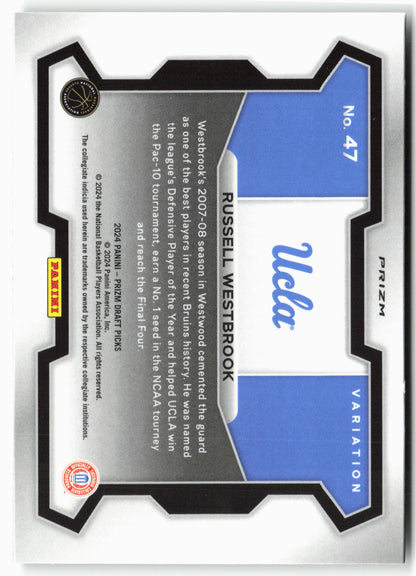2024 Panini Prizm Draft Picks #47 Russell Westbrook Green Prizms