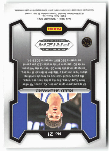
2024 Panini Prizm Draft Picks #21 Reed Sheppard