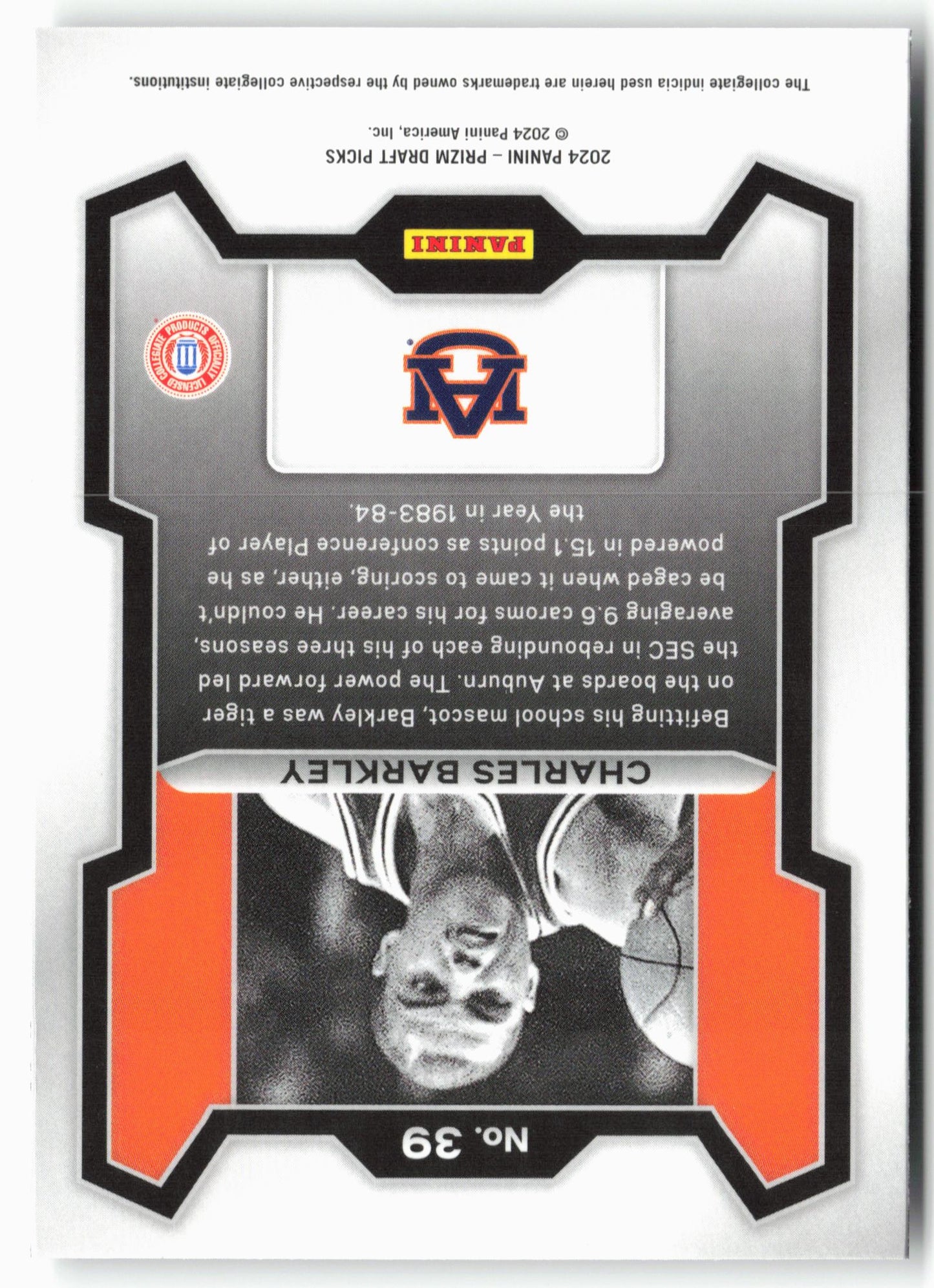 2024 Panini Prizm Draft Picks #39 Charles Barkley
