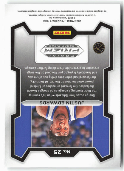 2024 Panini Prizm Draft Picks #25 Justin Edwards