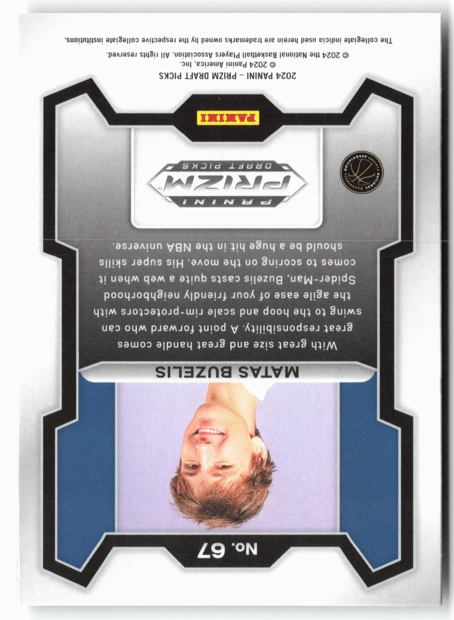 2024 Panini Prizm Draft Picks #67 Matas Buzelis