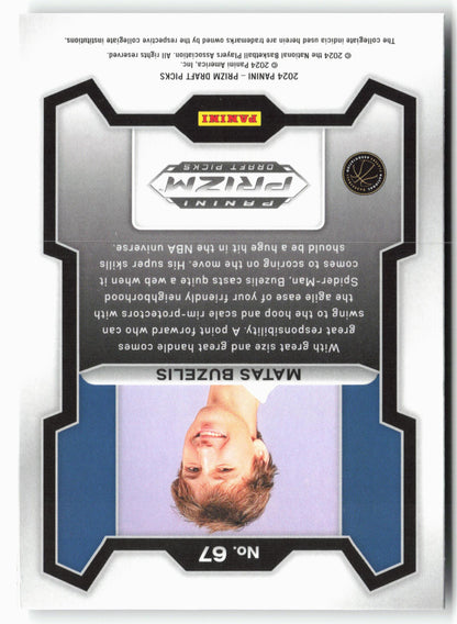 2024 Panini Prizm Draft Picks #67 Matas Buzelis