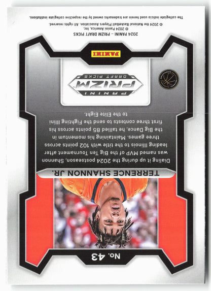 2024 Panini Prizm Draft Picks #43 Terrence Shannon Jr.