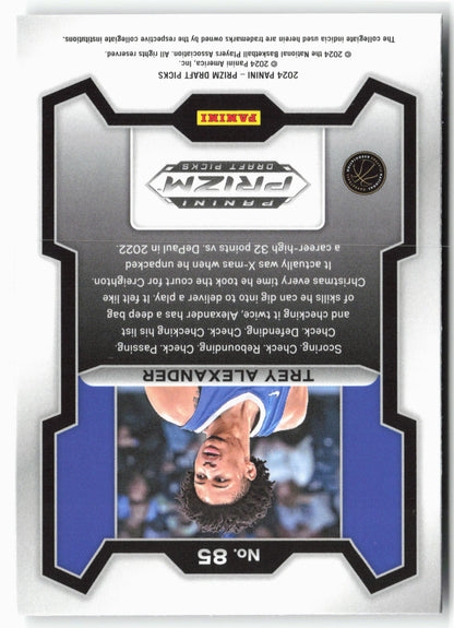 2024 Panini Prizm Draft Picks #85 Trey Alexander