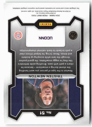 
2024 Panini Prizm Draft Picks #51 Tristen Newton