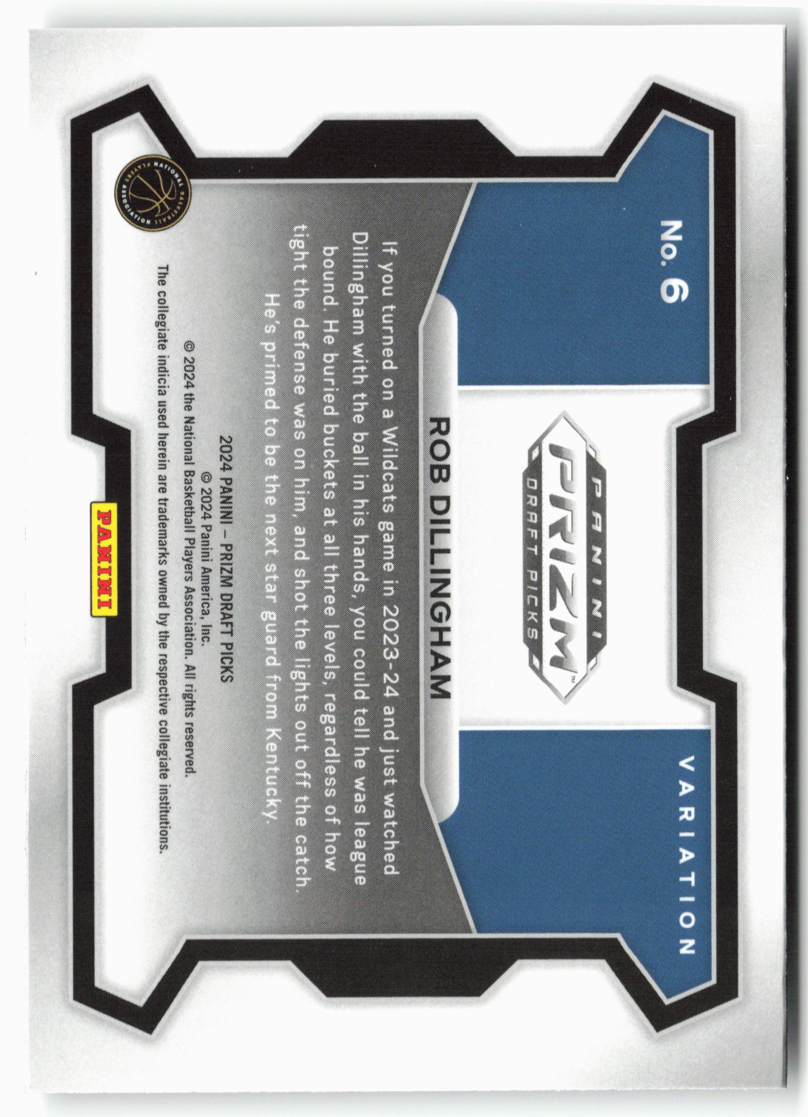 2024 Panini Prizm Draft Picks #6 Robert Dillingham