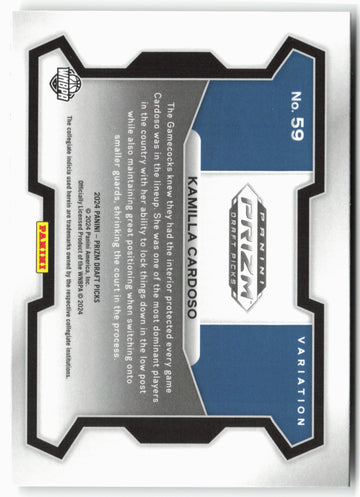 2024 Panini Prizm Draft Picks #59 Kamilla Cardoso