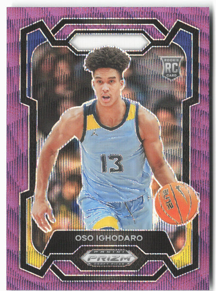 2024 Panini Prizm Draft Picks #18 Oso Ighodaro Purple Wave Prizms