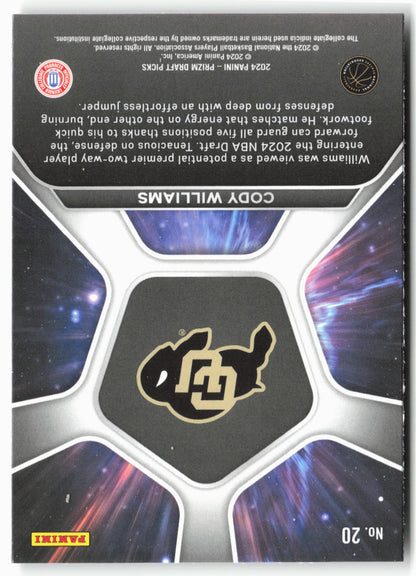 Cody Williams 2024 Panini Prizm Draft Picks Deep Space Rookie #20