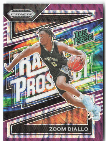 2024 Prizm Draft Picks Zoom Diallo #1 Rated Prospect Purple Wave Prizm