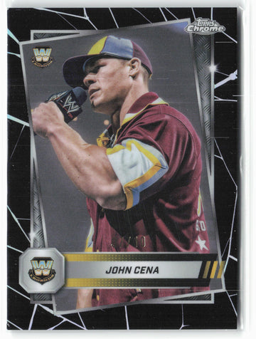 
2025 Topps Chrome WWE John Cena #16 Black Refractor #07/10