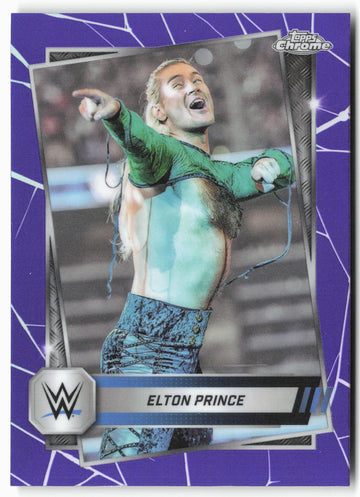 
2025 Topps Chrome WWE #74 Elton Prince Purple Refractor
