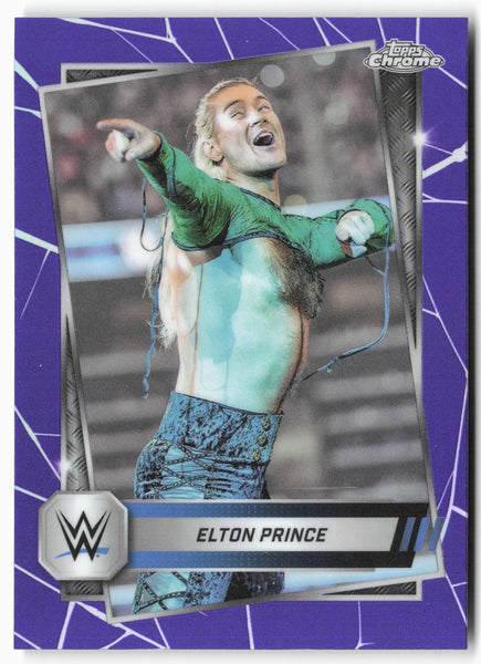 2025 Topps Chrome WWE #74 Elton Prince Purple Refractor