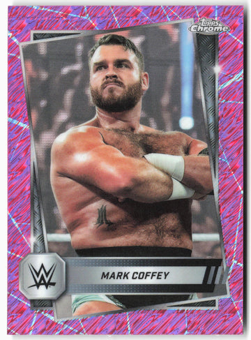 
2025 Topps Chrome WWE #176 Mark Coffey Pink Shimmer Refractor