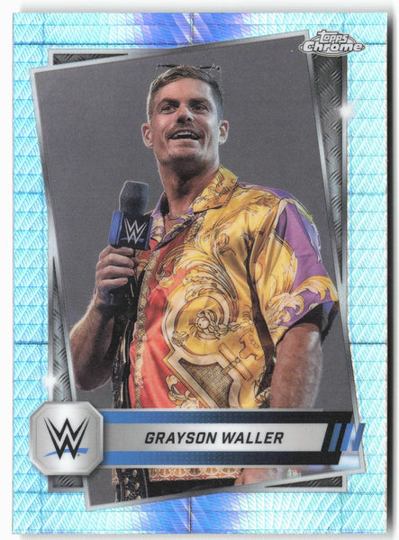 2025 Topps Chrome WWE #13 Grayson Waller Prism Refractor