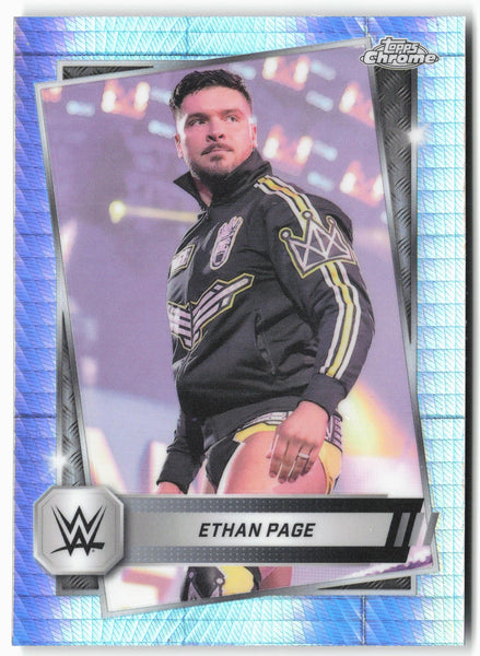 2025 Topps Chrome WWE #26 Ethan Page Prism Refractor