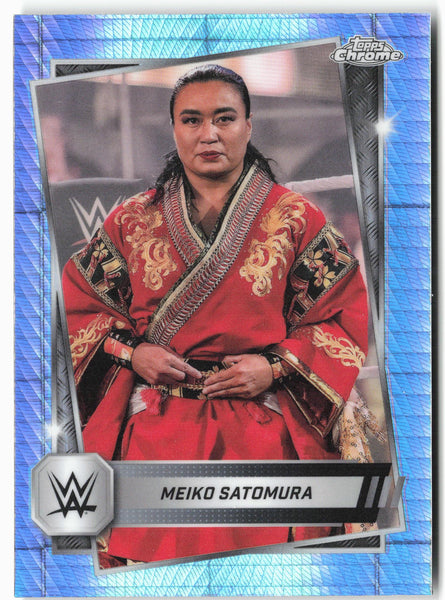 2025 Topps Chrome WWE #121 Meiko Satomura Prism Refractor