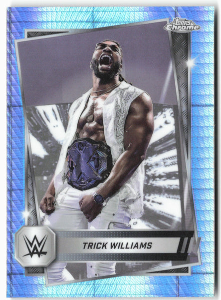 2025 Topps Chrome WWE #15 Trick Williams Prism Refractor