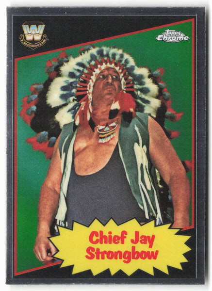 2025 Topps Chrome WWE #85TL-CS Chief Jay Strongbow 1985 Topps Legends