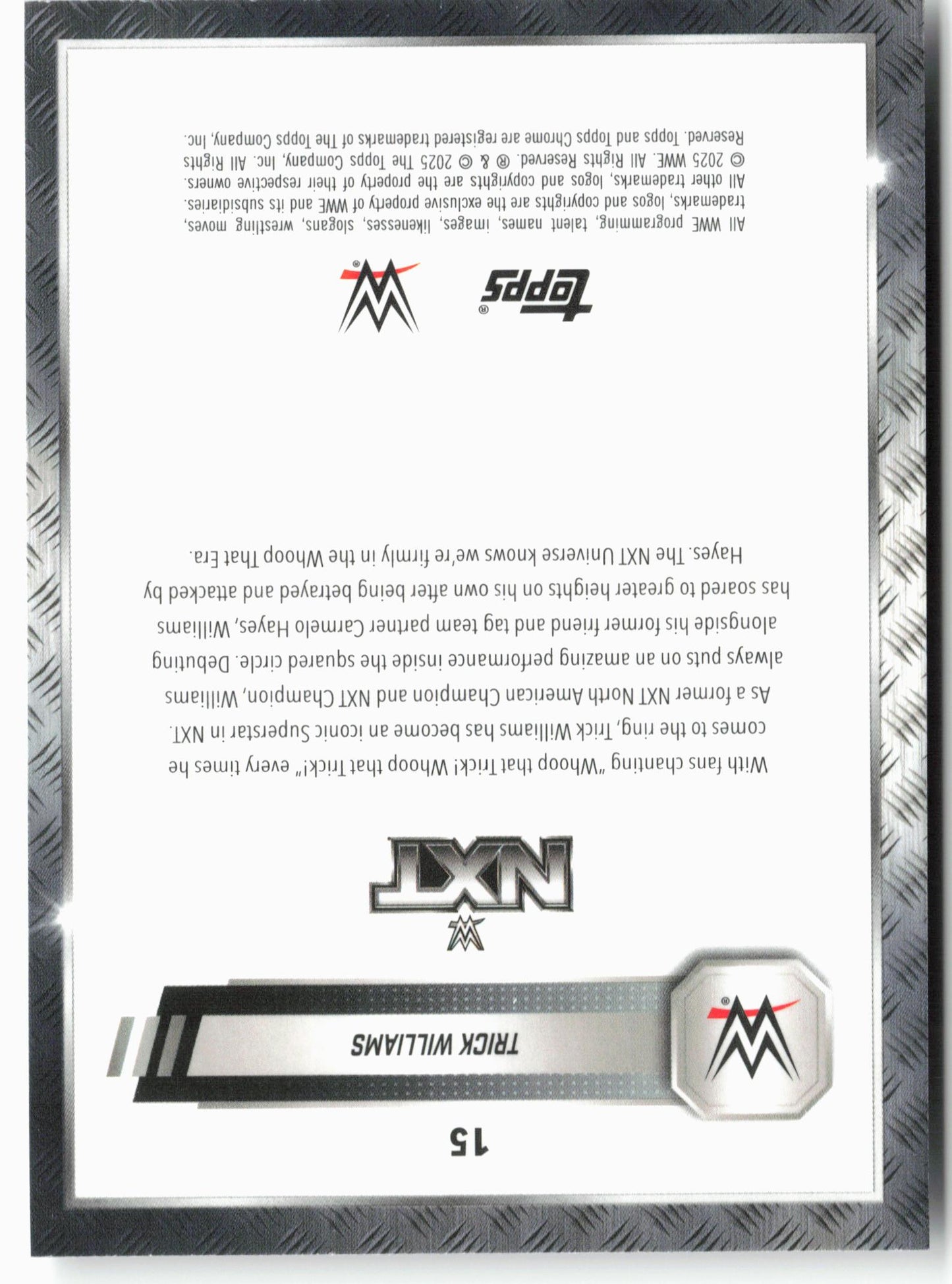2025 Topps Chrome WWE #15 Trick Williams