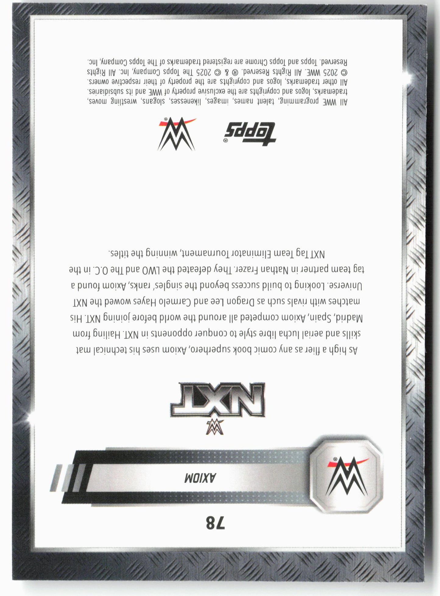 2025 Topps Chrome WWE #78 Axiom